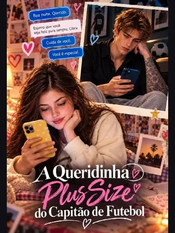 Capa de A Queridinha Plus Size do Capitão de Futebol