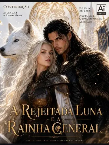 Capa de A Rejeitada Luna É a Rainha General / A Renegada Luna É a Rainha Alfa