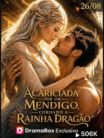 Capa de Acariciada por um Mendigo, Coroado a Rainha Dragão