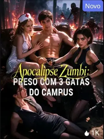 Capa de Apocalipse Zumbi: Preso com 3 Gatas do Campus