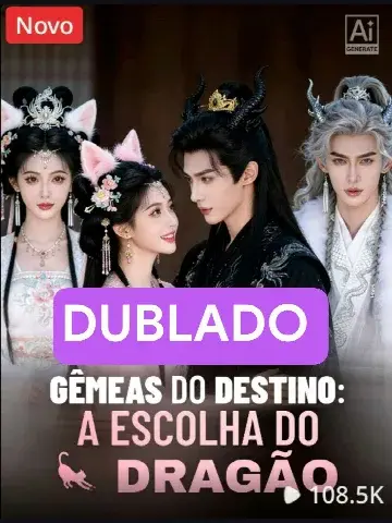 Capa de Gêmeas do Destino, a Escolha do Dragão