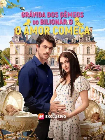 Capa de Grávida dos Gêmeos do Bilionário o Amor Começa