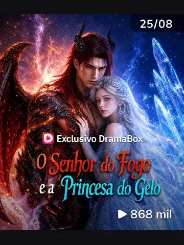 Capa de O Senhor do Fogo e a Princesa do Gelo