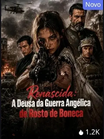 Capa de Renascida: a Deusa da Guerra Angélica de Rosto de Boneca