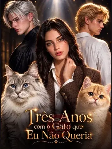 Capa de Três Anos com o Gato que Eu Não Queria / Feito por Ia